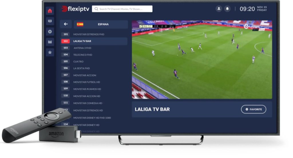 Modern IPTV setup in 2025 showing multiple device compatibility